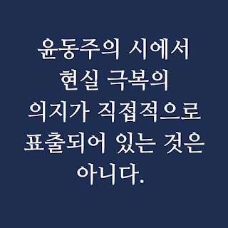 윤동주의 '자화상', 극복의 의지, 시적 표출