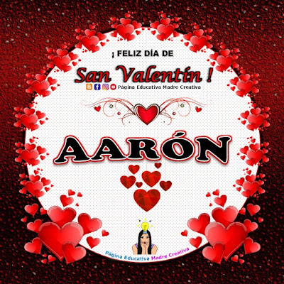 Feliz Día de San Valentín - Nombre Aarón