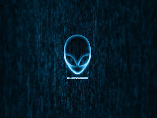 A beautiful blue alienware wallpaper