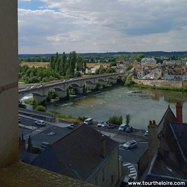 View of the Loire from the Chateau Royal d'Amboise, Indre et Loire, France. Photo by Loire Valley Time Travel.