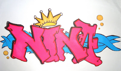 graffiti name, nina graffiti