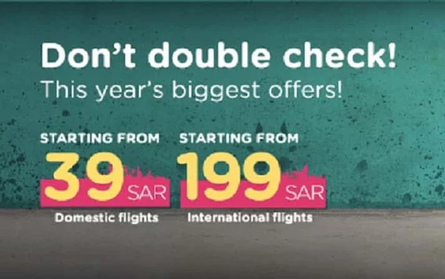 Flynas launched this Year's biggest Offer on flights from 39 SR & 199 SR