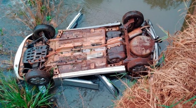 Idosa morre após cair com carro dentro de rio em Campo Mourão