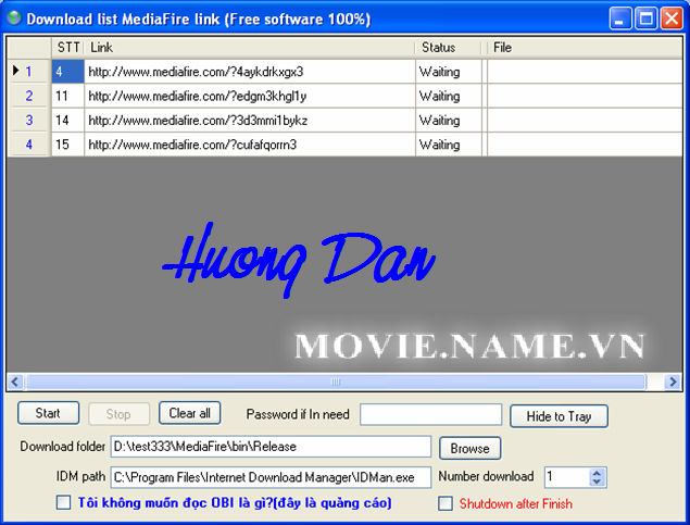 Download list Mediafire link 7 0  Tự động download nhiều link từ Mediafire 