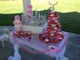  princess party dessert table