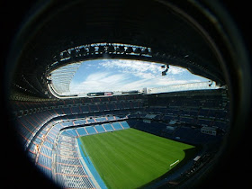 El Santiago Bernabéu en ojo de pescado