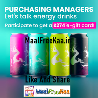 Energy Drink Survey & Get Free ₹274 E-gift Card