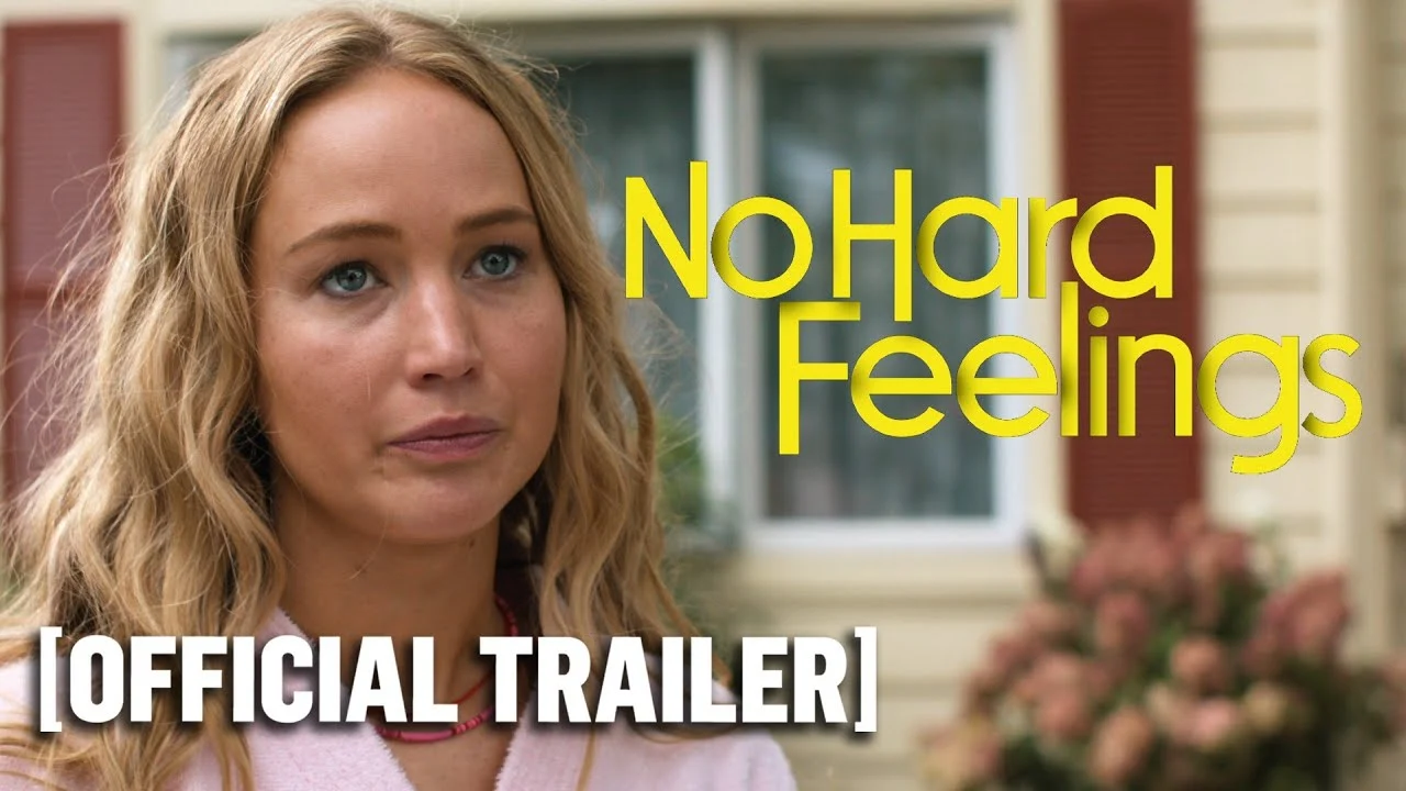 No Hard Feelings trailer ft. Jennifer Lawrence.  The highly anticipated trailer for No Hard Feelings, featuring Jennifer Lawrence in her first all-out comedy role, has just been released. Directed by Gene Stupnitsky, the film also stars Andrew Barth Feldman and Matthew Broderick. The Sony/Columbia production promises to be a raunchy and hilarious take on a young woman's attempt to bed a 19-year-old.    Lawrence brings her trademark wit and charm to the role, and the trailer gives a tantalizing glimpse of what audiences can expect from the blockbuster comedy. This is a brave and exciting move for the Oscar-winning actress, who is clearly ready to show off her versatility as an actor.    No Hard Feelings is set to hit theaters in 2023, and the trailer has already generated a lot of buzz on social media. Fans and critics alike are excited to see Lawrence in this new comedic role, and it's sure to be a box office hit. So mark your calendars for 2023 and get ready to laugh out loud with Jennifer Lawrence in No Hard Feelings.