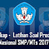 Latihan Soal Sekolah Prediksi Ujian Nasional Smp/Mts 2017/2018