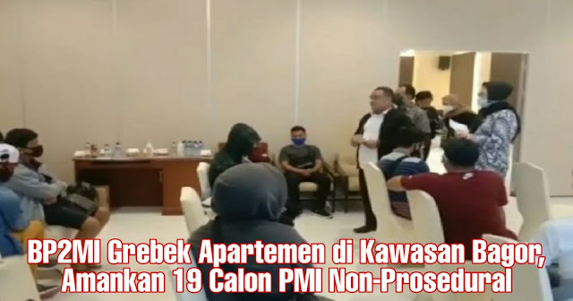 Gerebek Apartemen di Bogor, BP2MI Amankan 19 Calon PMI Non-Prosedural