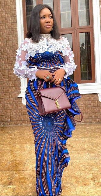 Latest Ankara Lace Styles 2022.