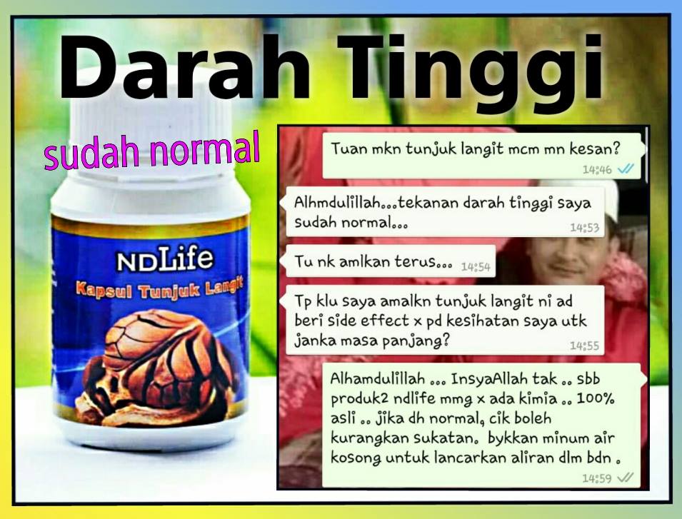 Herba & Kesihatan: Testimoni Pengguna Kapsul Tunjuk Langit 