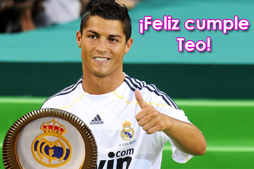 Felicitación de Cristiano Ronaldo a Teo por sus 7 añitos