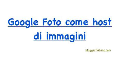 Google Foto come host di immagini