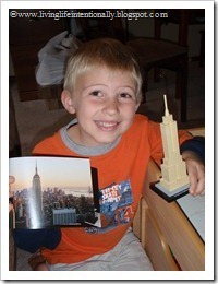 American Landmark: Empire State Building out of Legos