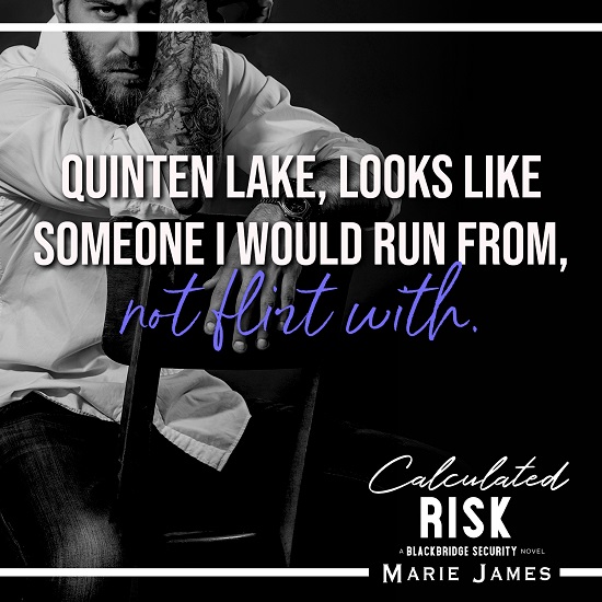 Quinten Lake, looks like someone I would run from, not flirt with.