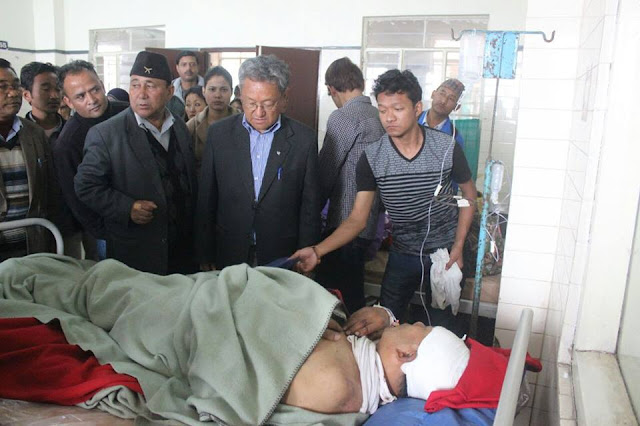 Darjeeling Municipality Chairman Visits Injured Poll Personnel