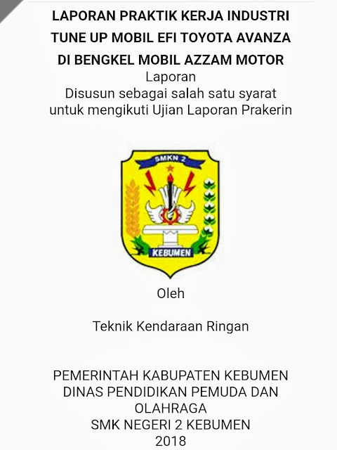 LAPORAN PRAKTIK KERJA INDUSTRI