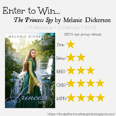 http://booksforchristiangirls.blogspot.com/2014/11/the-princess-spy-by-melanie-dickerson.html