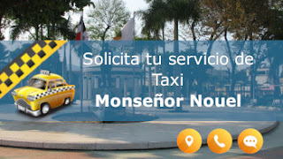 servicio de taxi y paisaje caracteristico en Monseñor Nouel