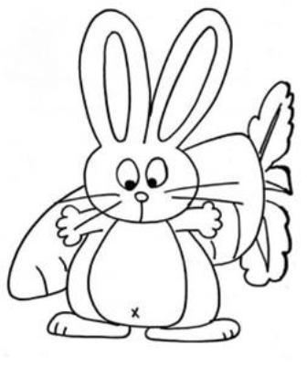 Belajar anak mewarnai gambar  kelinci  kartun  yang lucu 