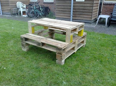 Kitar Semula-recycle idea Kerusi Meja dari Pallet Terbuang