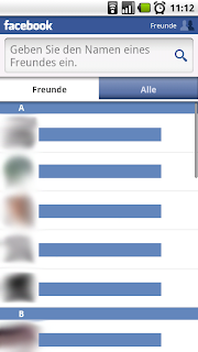 Facebook for Android - Freunde