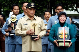 Penyambutan Piala Adipura dan Adiwiyata Kota Probolinggo