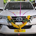 Megastar Chiranjeevi & Suresh Kondeti with his New Fortuner Car Pooja Photos
