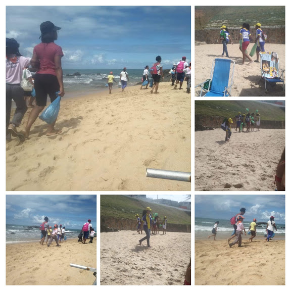 Domingo pela manhã uma cena bonita de se ver na Praia da Paciência