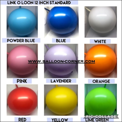 Balon Link O Loon / Balon Ekor 12 Inch Kualitas SUPER GRADE A