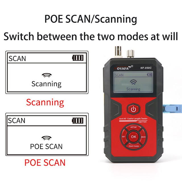 Cable Line Locator Portable Wire Tracker Cable Tester Finder Network Cable Testing 