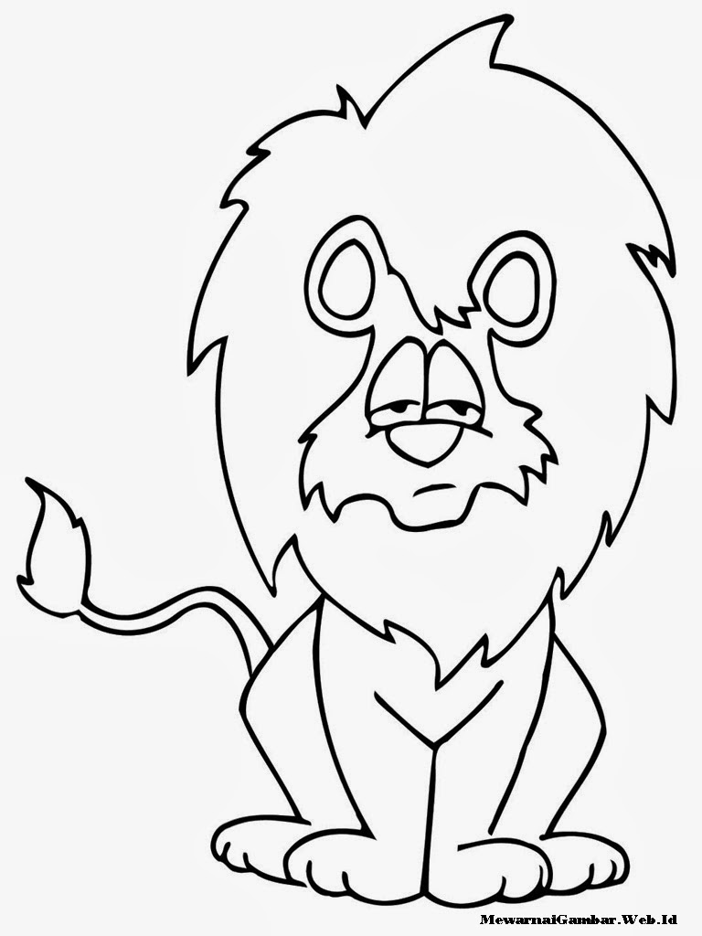 Gambar Gambar Animasi Kitty Lucu Terbaru Dpmenarik Mewarnai Singa