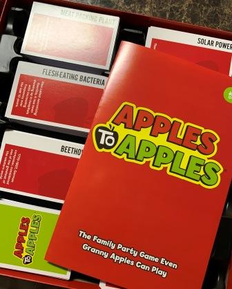 Apples to Apples card game in box