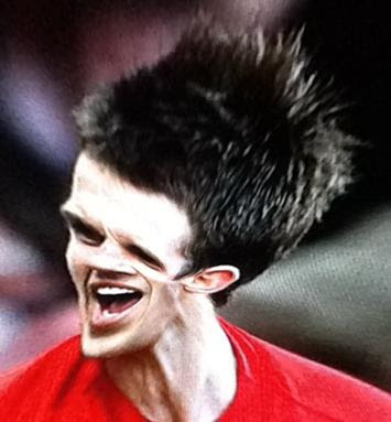 Funny picture of Michael Carrick funny picture of the Manchester United midfielder's funny face