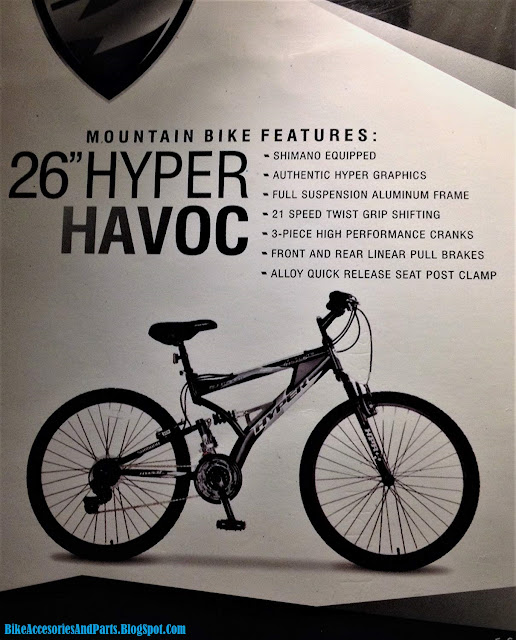 HYPER HAVOC FULL SUSPENSION MOUNTAIN BIKE 26 FOR MEN’S  