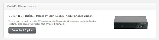 OBTENIR UN BOÎTIER MULTI-TV SUPPLÉMENTAIRE PLAYER MINI 4K