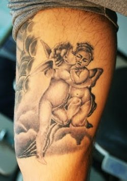Baby Angel Tattoo Designs Men