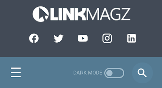 dark mode Template LinkMagz