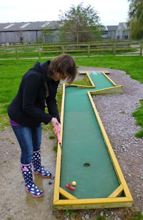 Photo of the Mini Golf course at Mead Open Farm in Billington