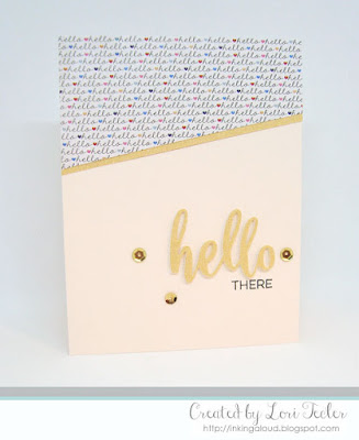 Hello There card-designed by Lori Tecler/Inking Aloud-stamps and dies from My Favorite Things