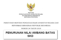 Permenpan No 24 Tahun 2019 Tentang Nilai Ambang Batas SKD CPNS 