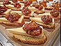 Cheddar & Rhubarb Chutney Canapes