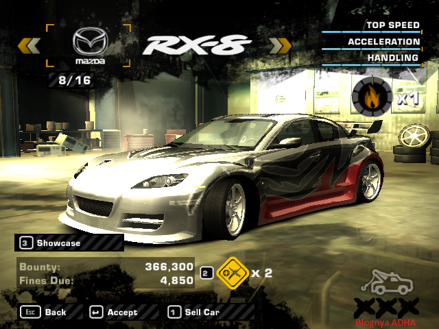 Cara Mendapatkan semua mobil blacklist nfs most wanted 