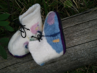 Pantufa infantil feltrada