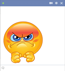 Irritated Facebook Smiley