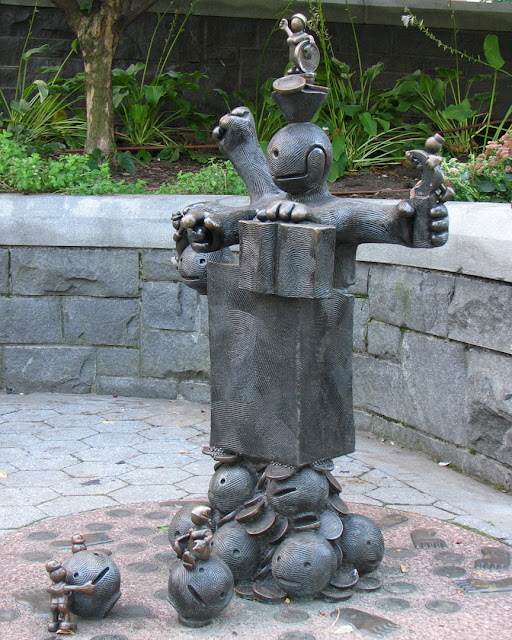 The Real World by Tom Otterness, Nelson Rockefeller State Park, Battery Park City, New York