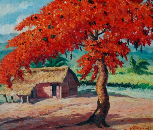 Paisaje con flamboyan, 1938