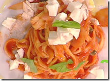 Tagliolini con provola e pomodoro