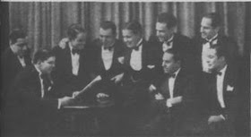 Elvino Vardaro(primero sentado a la derecha) con la orquesta Victor en 1925